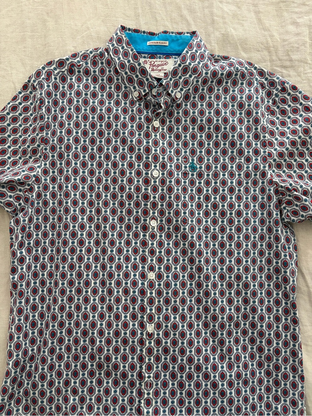 Original Penguin By Munsingwear  Mens Preowned Heritage Slim Fit L